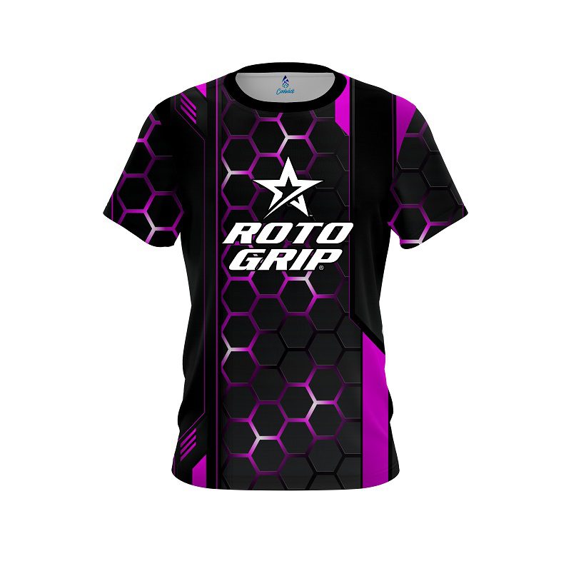 Roto Grip Pink Steel Comb CoolWick Bowling Jersey