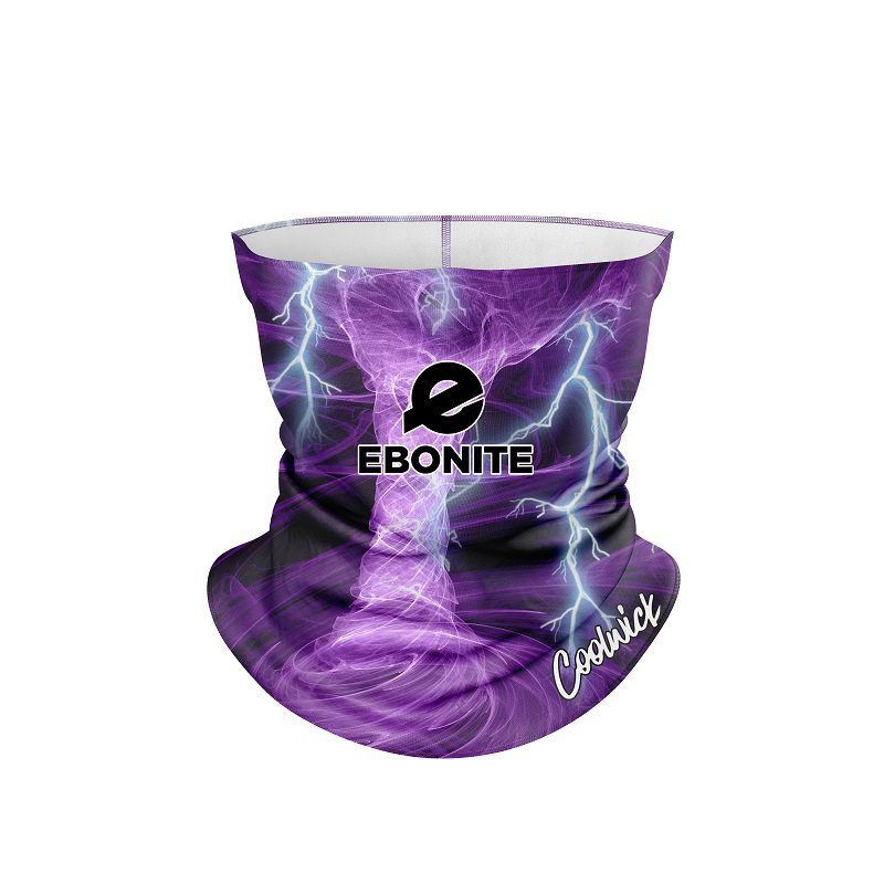 Ebonite Electrical Tornado Purple CoolWick Neck Gaiter All-In-1