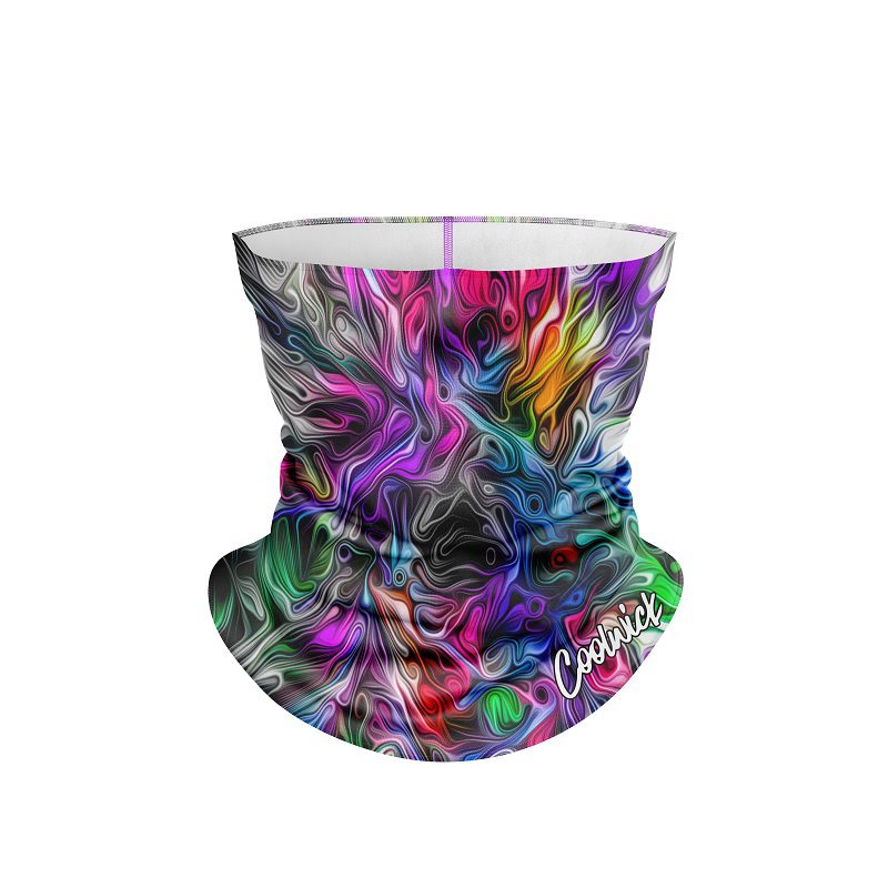 Liquid Hypno Swirl CoolWick Neck Gaiter All-In-1
