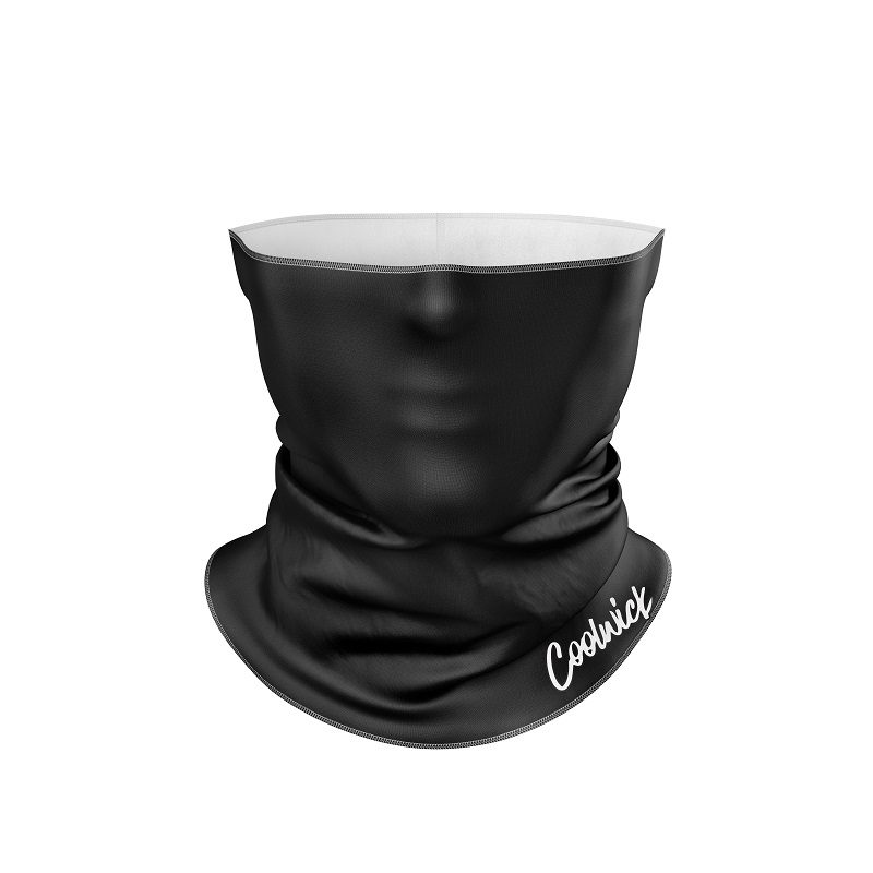 Plain Black CoolWick Neck Gaiter All-In-1