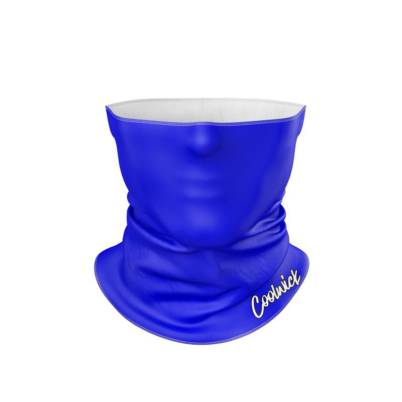 Plain Blue CoolWick Neck Gaiter All-In-1