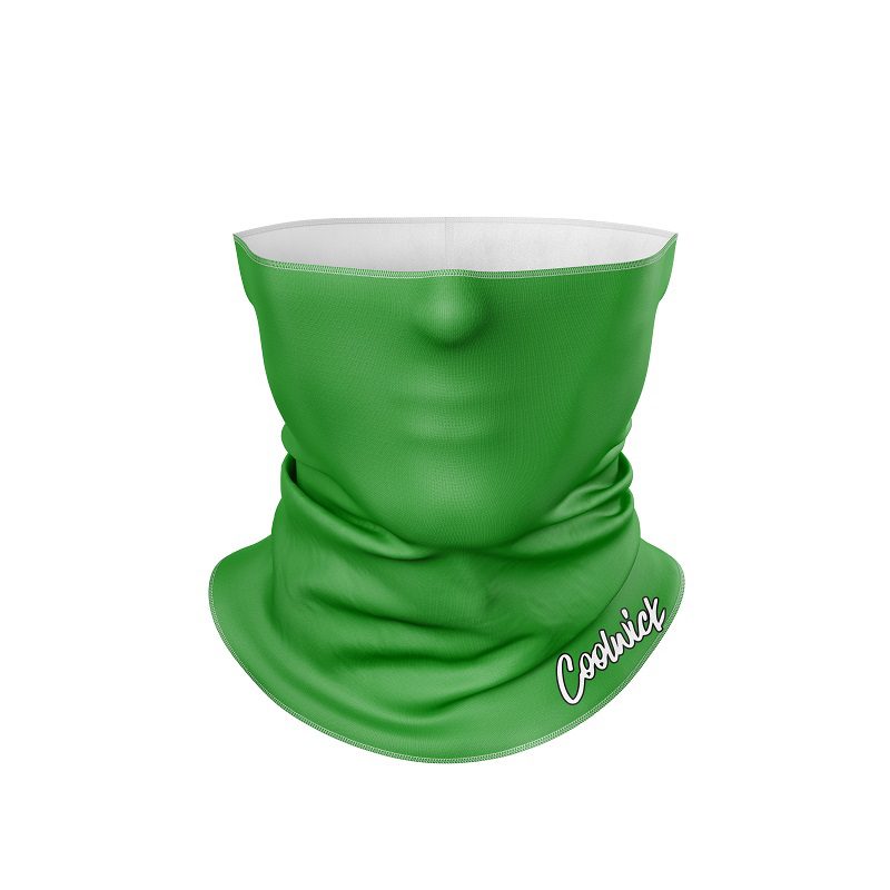 Plain Green CoolWick Neck Gaiter All-In-1