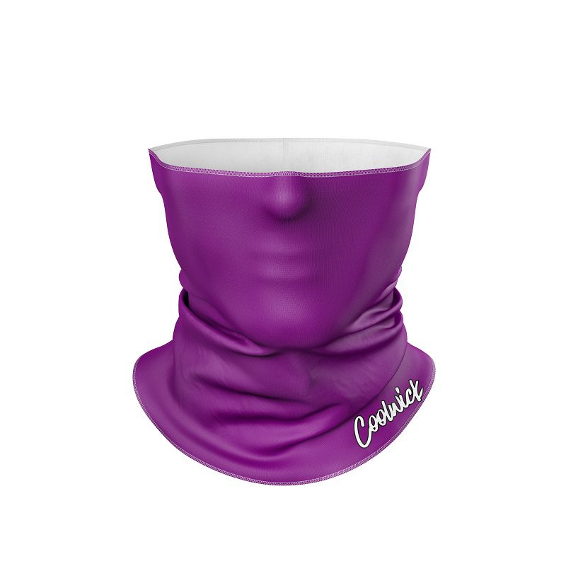 Plain Purple  CoolWick Neck Gaiter All-In-1