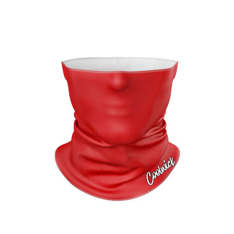Plain Red CoolWick Neck Gaiter All-In-1