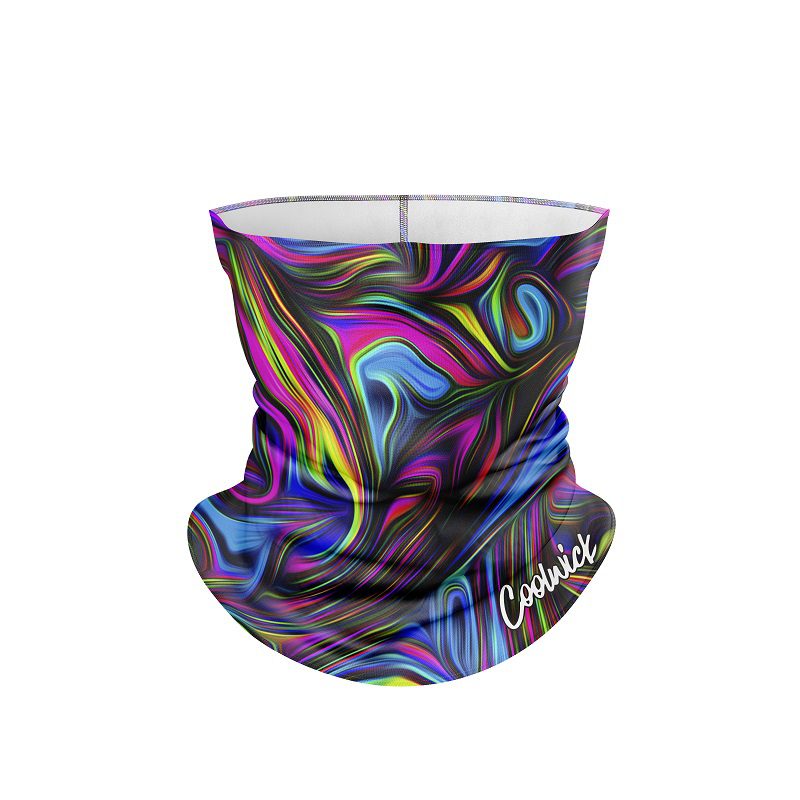 Psychedelic Swirl  CoolWick Neck Gaiter All-In-1
