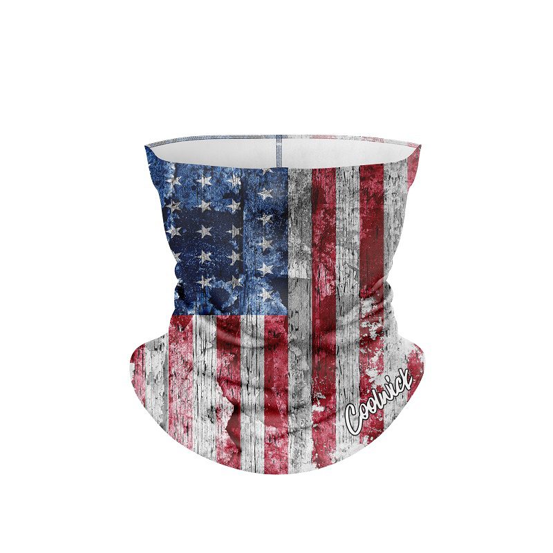 Rustic Flag  CoolWick Neck Gaiter All-In-1
