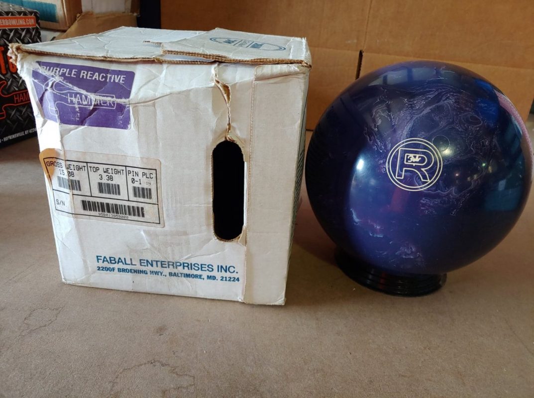 Faball Purple Reactive Bowling Ball - Image 3