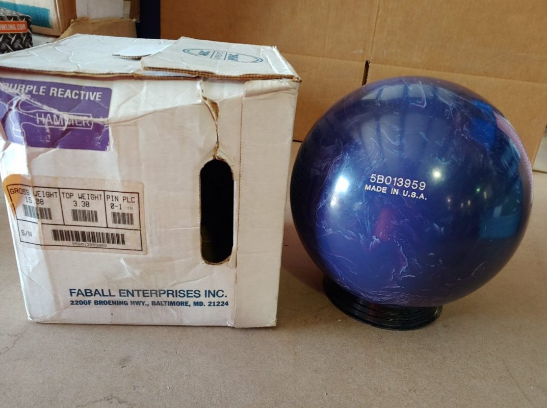 Faball Purple Reactive Bowling Ball - Image 4