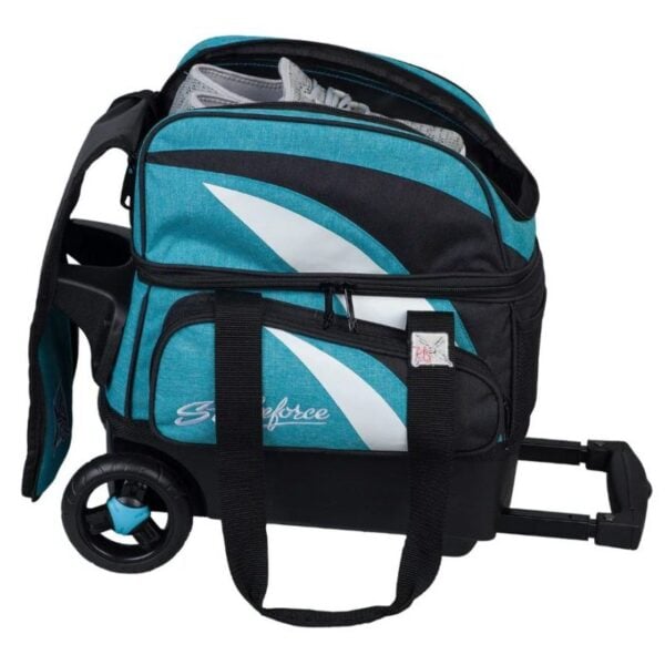 KR Cruiser 1 Ball Single Roller Teal Bowling Bag - Image 2