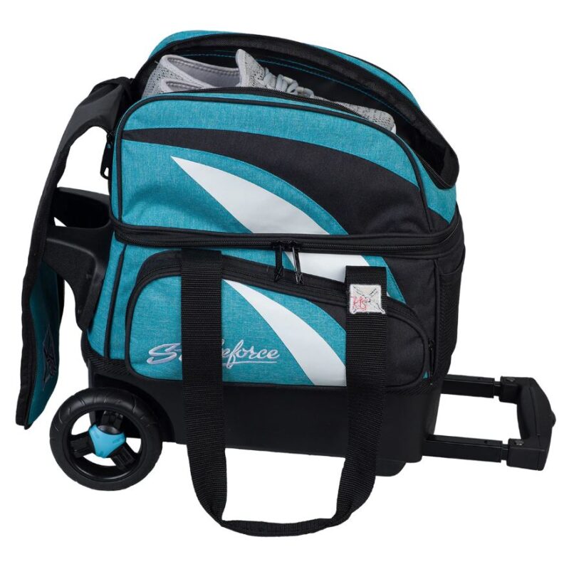 KR Cruiser 1 Ball Single Roller Teal Bowling Bag - Image 2