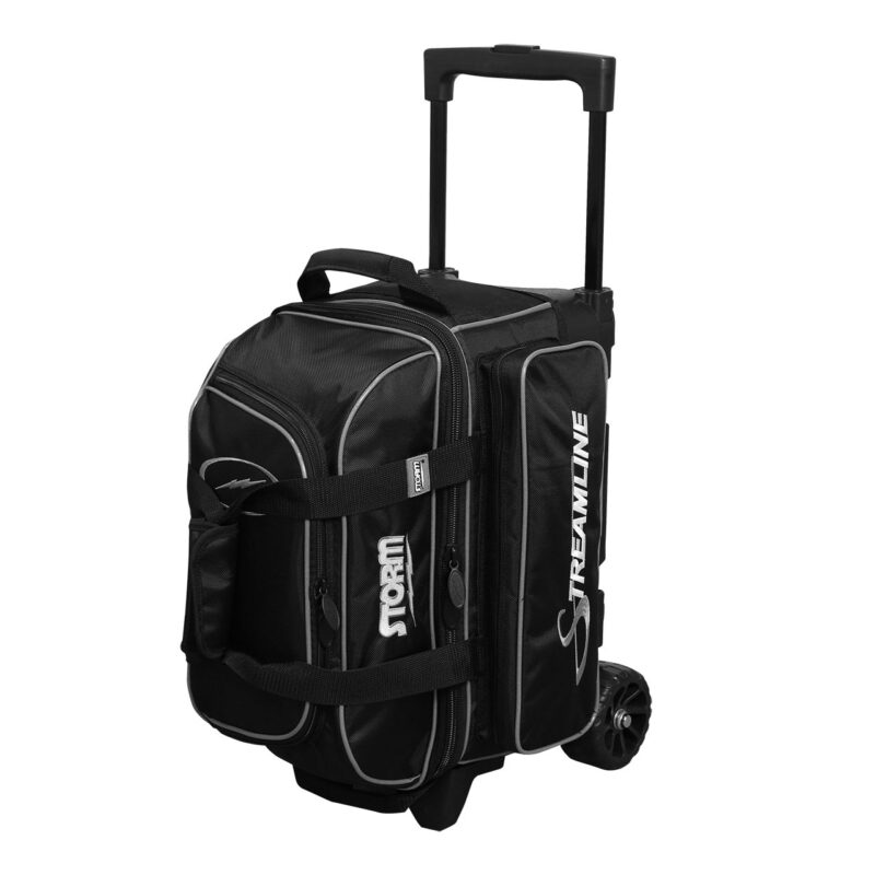 Image of Storm Streamline 2 Ball Roller Black Silver Bowling Bag