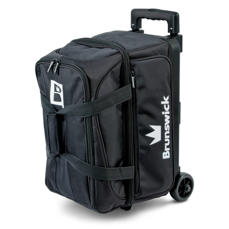 Image of Brunswick Blitz Double 2 Ball Roller Black Bowling Bag