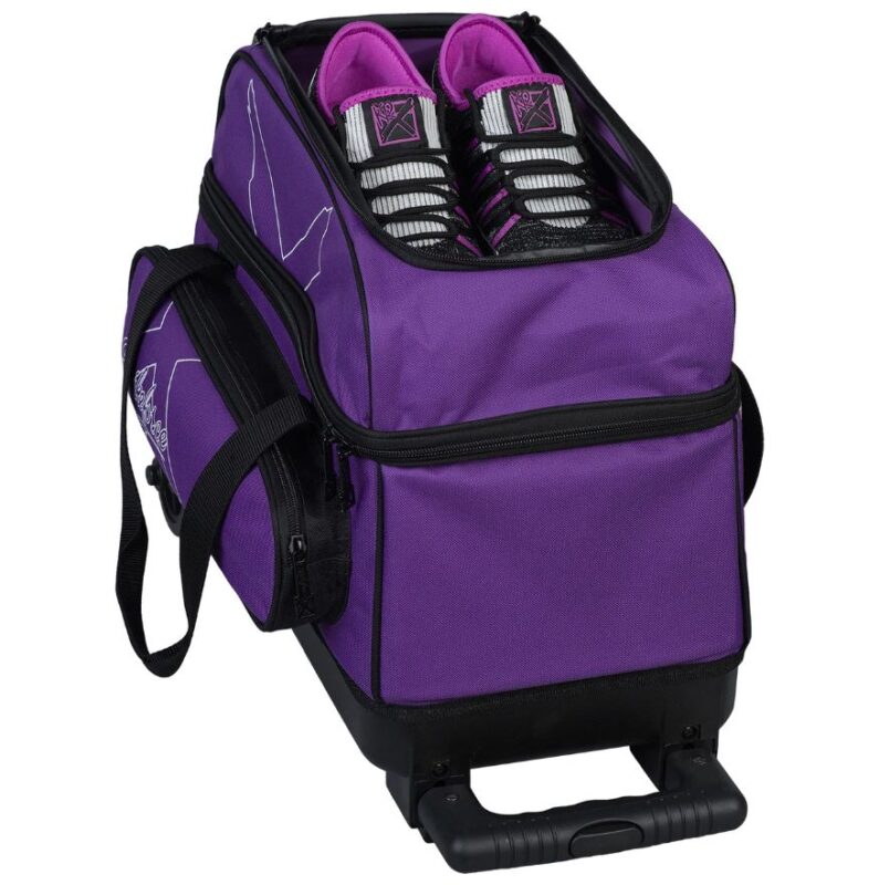 KR Hybrid X 2 Ball Double Roller Purple Bowling Bag - Image 2