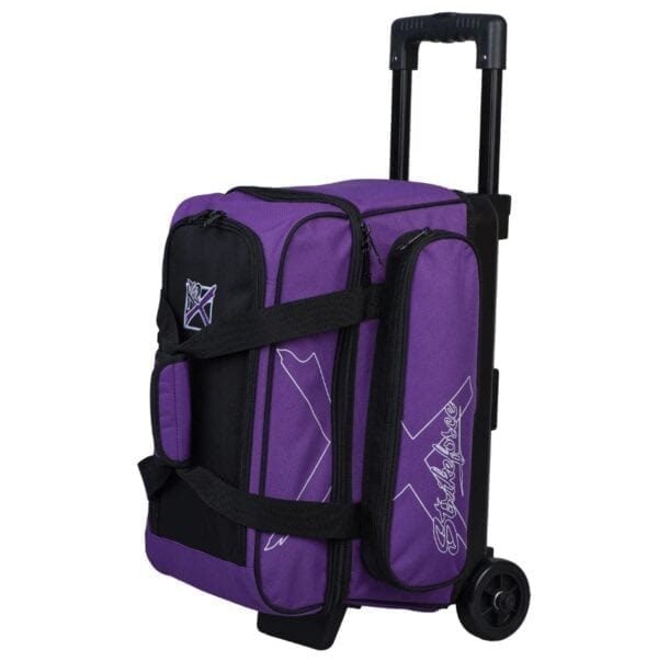 KR Hybrid X 2 Ball Double Roller Purple Bowling Bag