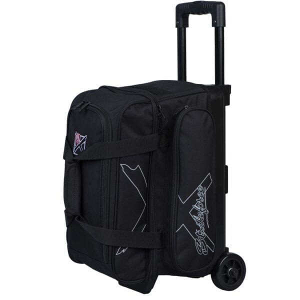 Image of KR Hybrid X 2 Ball Double Roller Black Bowling Bag