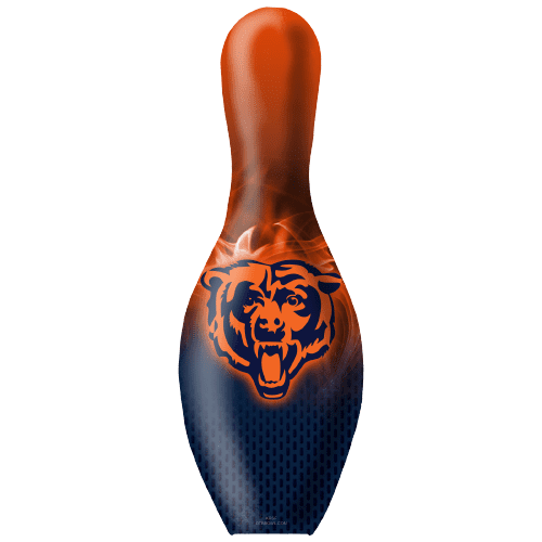 OTB NFL Chicago Bears Football On Fire Bowling Pin