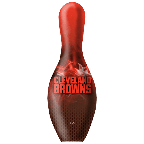 OTB NFL Cleveland Browns Football On Fire Bowling Pin - Image 2