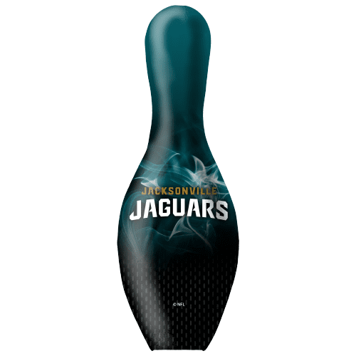 OTB NFL Jacksonville Jaguars Football On Fire Bowling Pin - Image 2