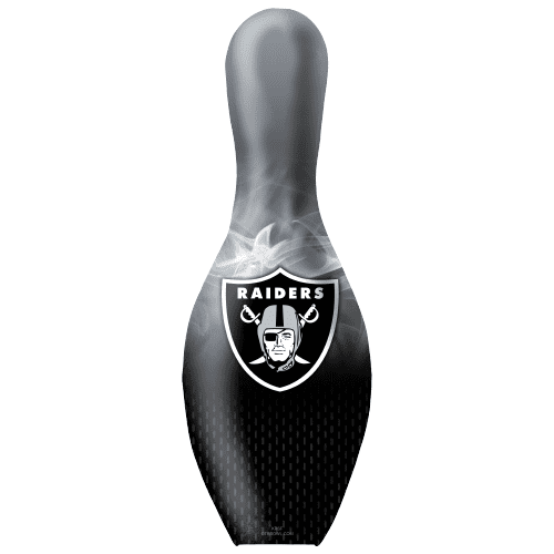 OTB NFL Las Vegas Raiders Football On Fire Bowling Pin
