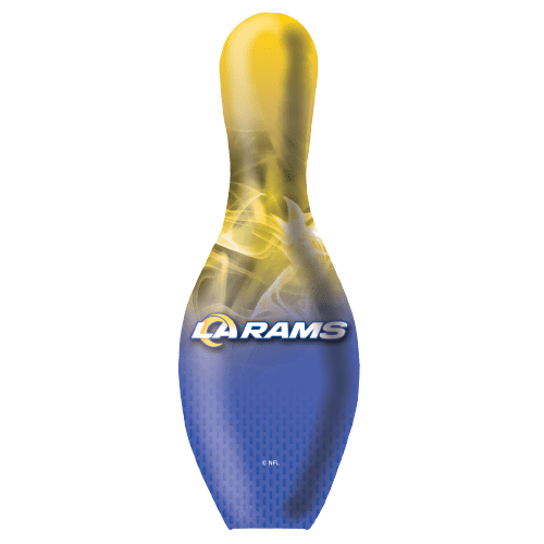 OTB NFL Los Angeles Rams Football On Fire Bowling Pin