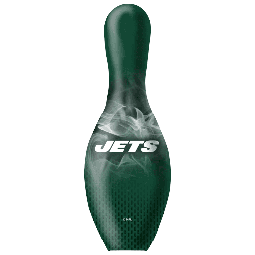 OTB NFL New York Jets Football On Fire Bowling Pin