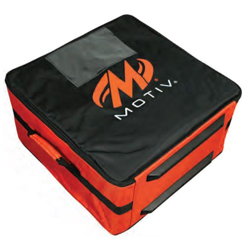 Motiv 4 Ball Box Tote Black Orange Bowling Bag