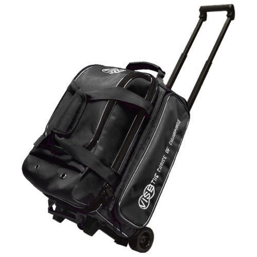 Vise 2 Ball Economy Double Roller Black Bowling Bag