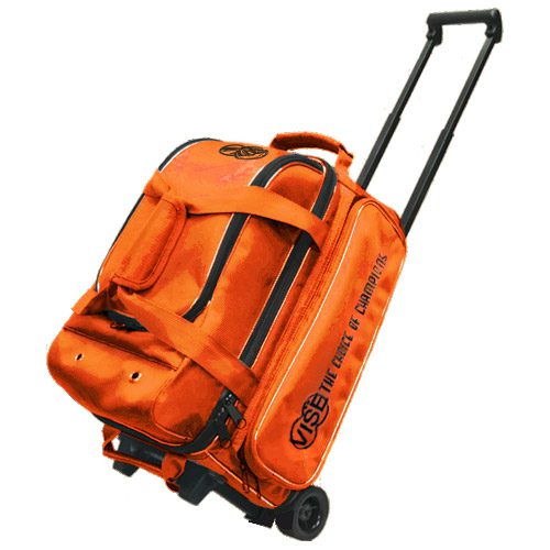 Vise 2 Ball Economy Double Roller Orange Bowling Bag