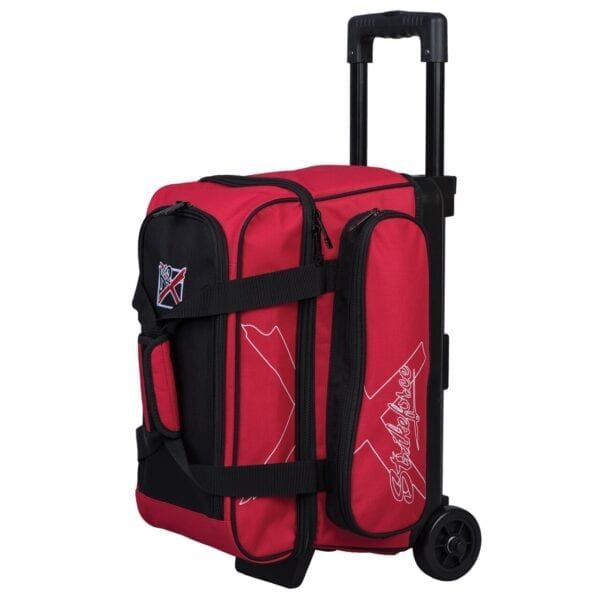 Image of KR Hybrid X 2 Ball Double Roller Red Bowling Bag