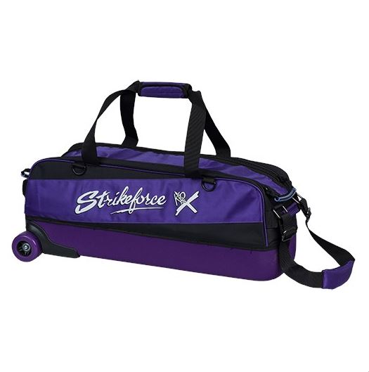 KR Fast 3 Ball Slim Triple Roller Purple Bowling Bag