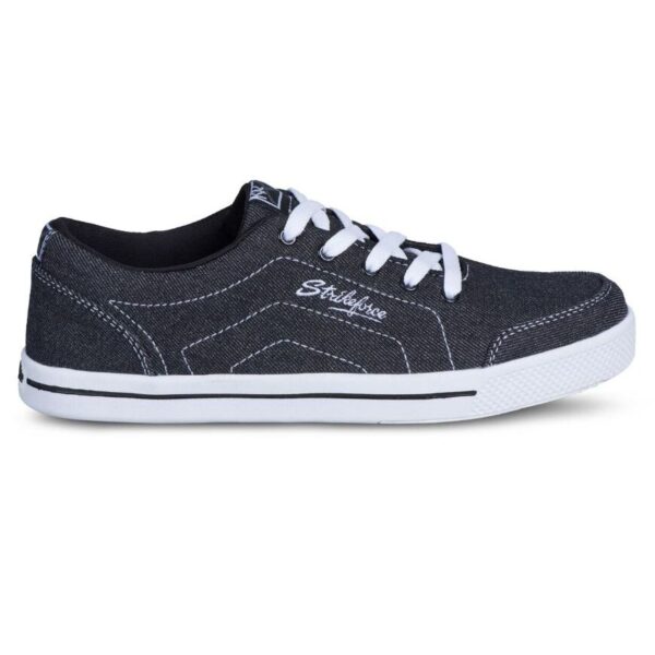KR Strikeforce Laguna Black Denim Women's Bowling Shoes - Image 3