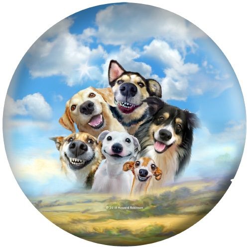 OTB Dogs Selfie Bowling Ball