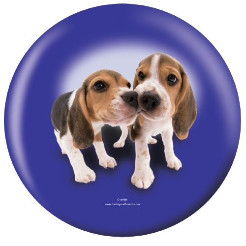 OTB Beagle Puppies Bowling Ball - Image 2