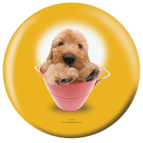 OTB Poodle Puppies Bowling Ball - Image 2
