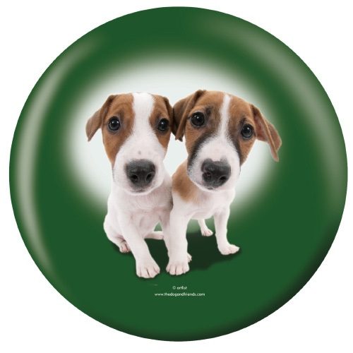 OTB Jack Russell Terrier Puppies Bowling Ball - Image 2