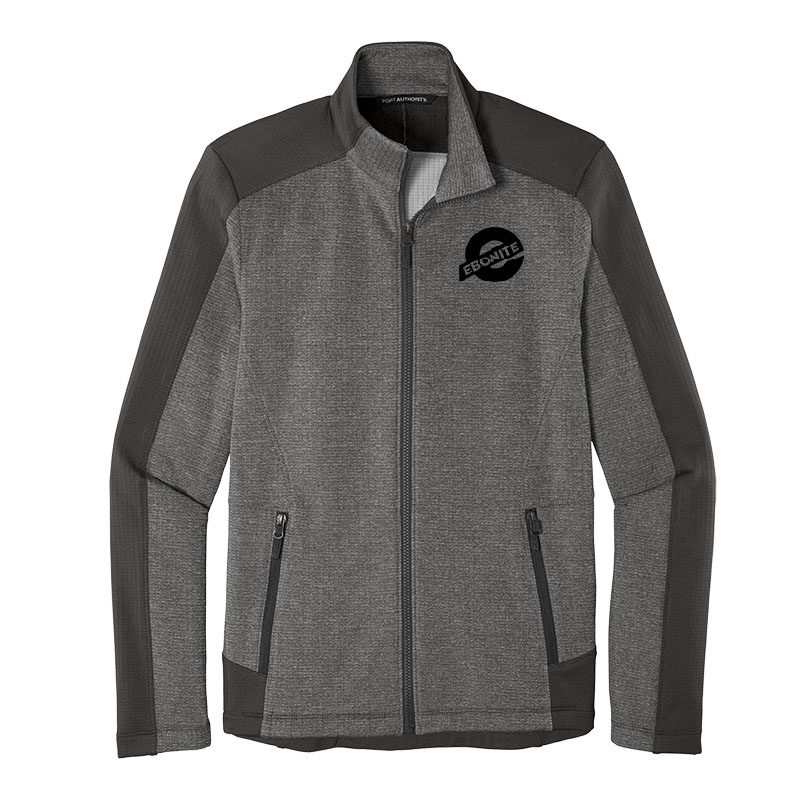 Ebonite Mens Coolwick Grid Fleece Full Zip Jacket
