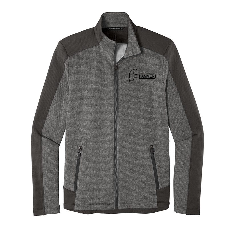 Hammer Mens Coolwick Grid Fleece Full Zip Jacket