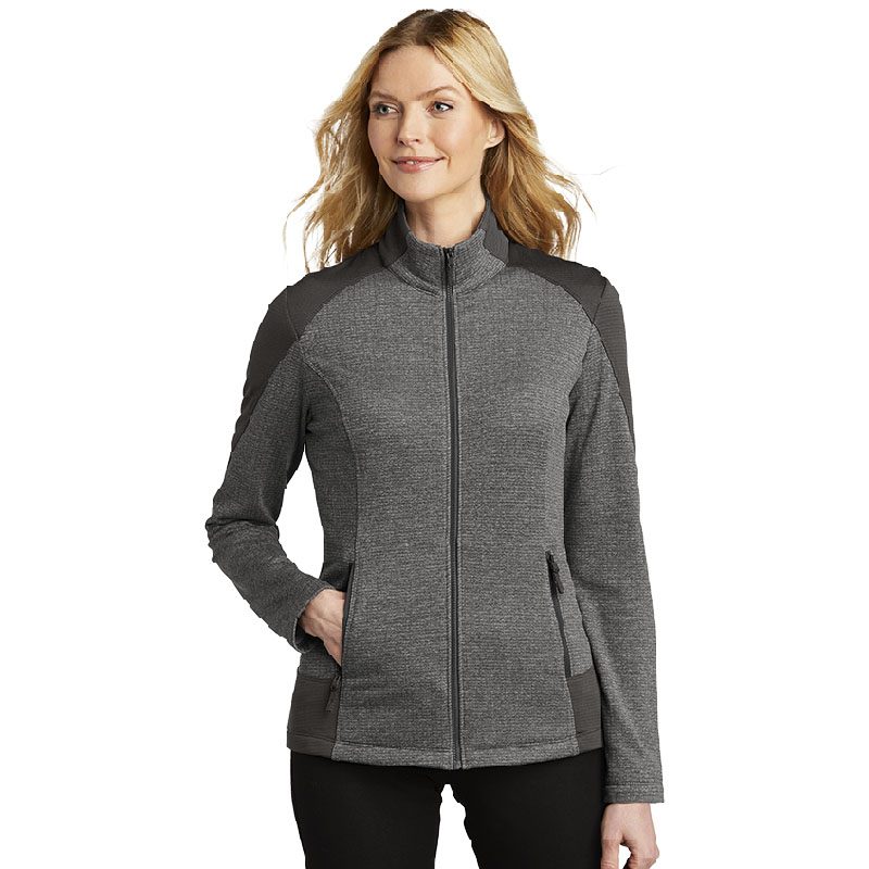900 Global Womens Grid Fleece Full Zip Jacket - Image 2