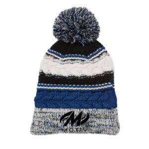 Pom Pom Motiv Bowling Beanie