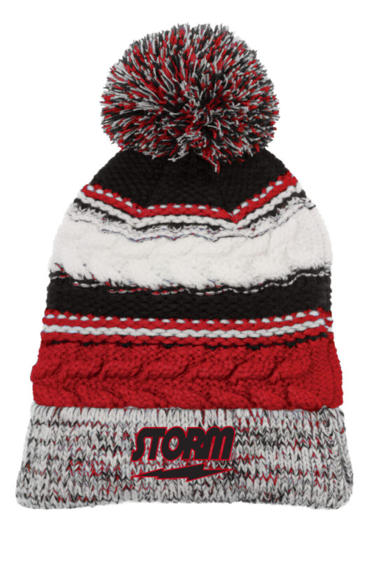 Pom Pom Storm Bowling Beanie