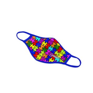 Alternative view of Autism Awareness Dye Sublimated Coolwick Mask