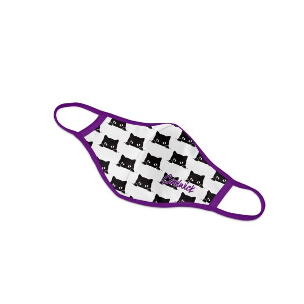 Black Cats Dye Sublimated Coolwick Mask - Image 2