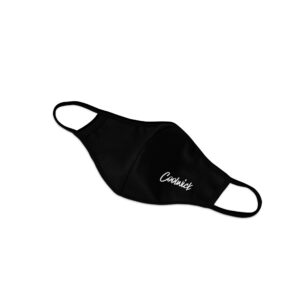 Alternative view of Jet Black Dye Sublimated Coolwick Mask