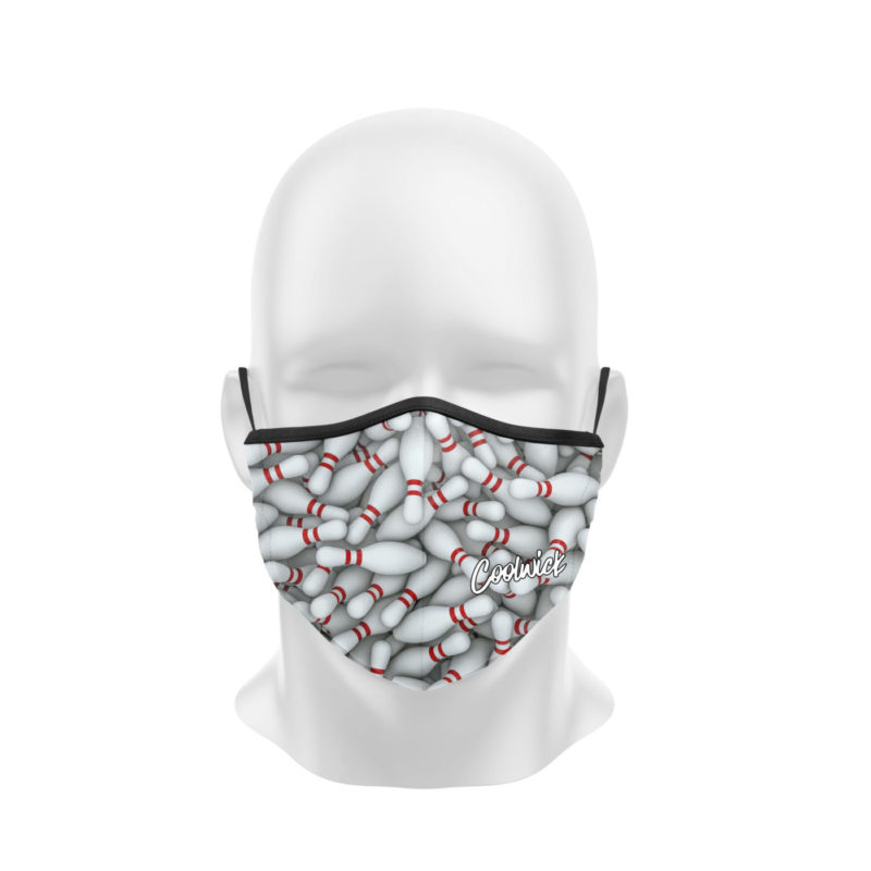 Bowling Pins Dye Sublimated Coolwick Mask