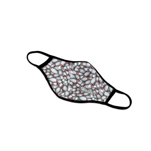 Bowling Pins Dye Sublimated Coolwick Mask - Image 2
