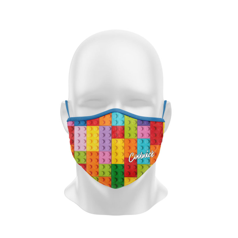 Building Blocks Dye Sublimated Coolwick Mask