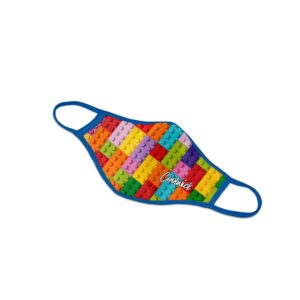 Alternative view of Building Blocks Dye Sublimated Coolwick Mask