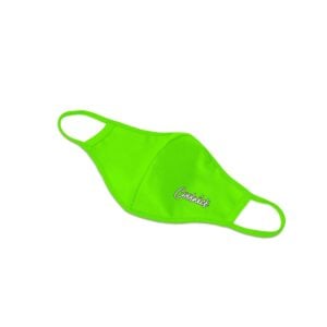 Alternative view of Chartreuse Yellow Green Dye Sublimated Coolwick Mask