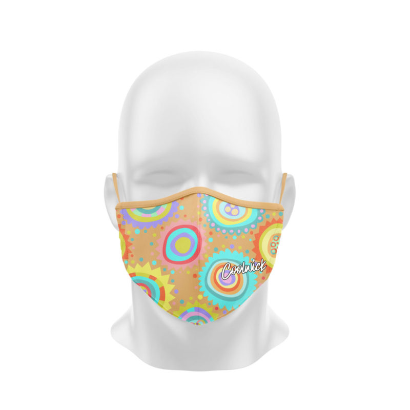 Coral Sky Dye Sublimated Coolwick Mask