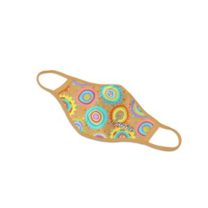 Alternative view of Coral Sky Dye Sublimated Coolwick Mask